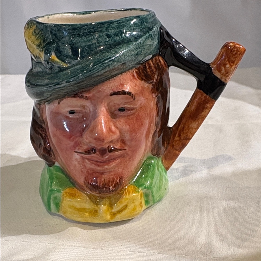 Robin Hood Toby Mug Jug Lancasters Hanley Hand Painted 2 1/2"h Made in England